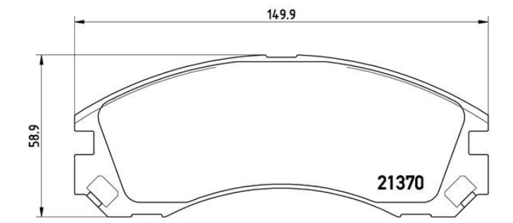 Гальмівні колодки дискові P61 089 - зображення 2