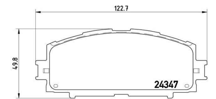 Гальмівні колодки дискові P83 086 - зображення 2