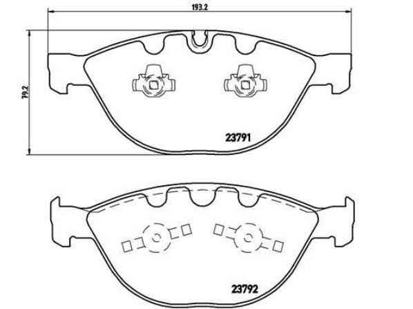 Гальмівні колодки дискові P06 047 - зображення 2