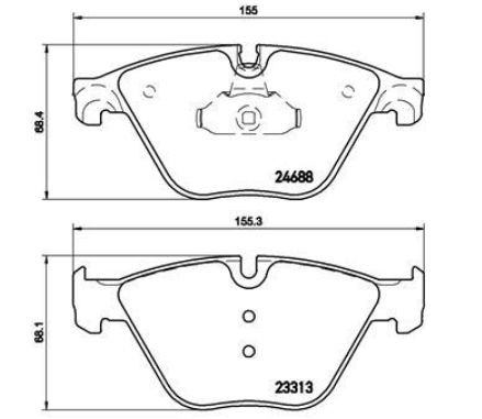 Гальмівні колодки дискові P06 074 - зображення 2