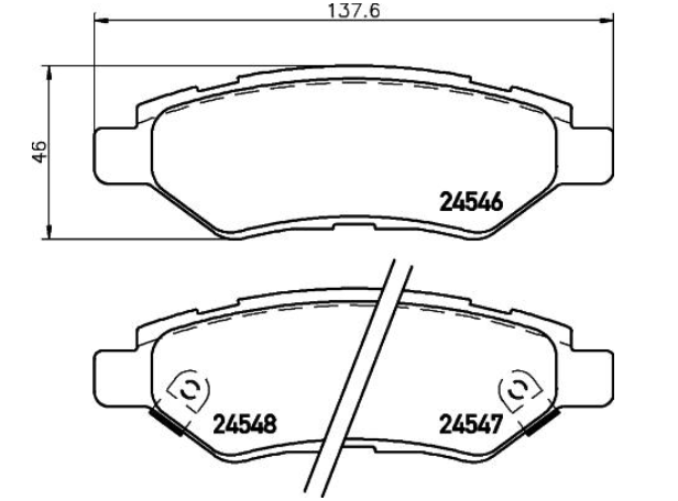 Гальмівні колодки дискові P09 014 - зображення 2