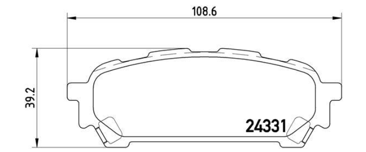 Гальмівні колодки дискові P78 014 - зображення 2
