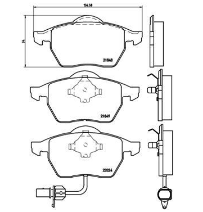 Гальмівні колодки дискові P85 060 - зображення 2