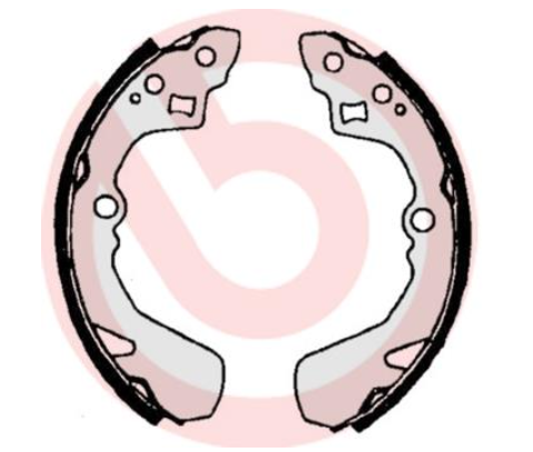 Гальмівні колодки барабанні