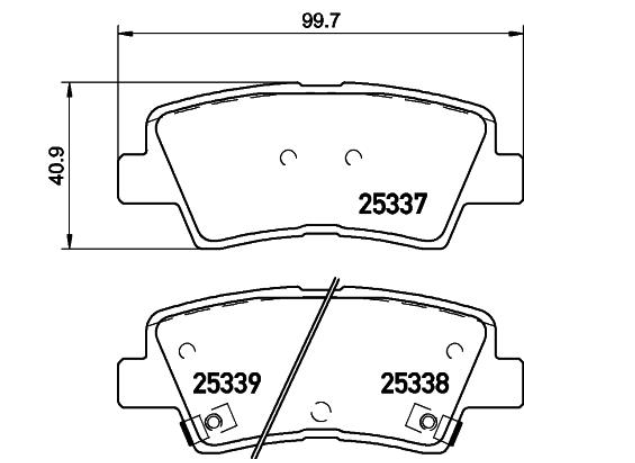 Гальмівні колодки дискові P30 101 - зображення 2