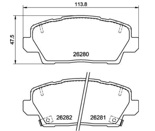 Гальмівні колодки дискові P30 125 - зображення 2