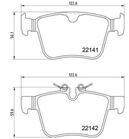 Гальмівні колодки дискові P36 037 - зображення 2