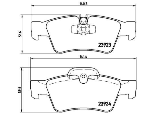 Гальмівні колодки дискові P50 064 - зображення 2