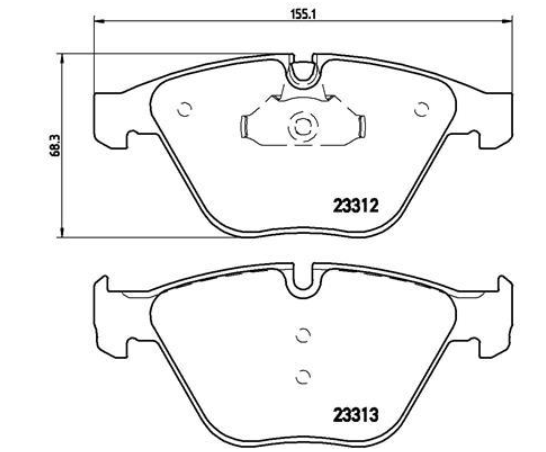 Гальмівні колодки дискові P06 054 - зображення 2