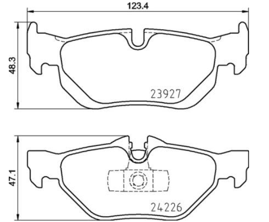 Гальмівні колодки дискові P06 105 - зображення 2