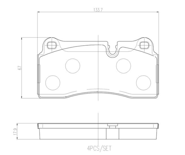 Гальмівні колодки дискові P06 111 - зображення 2