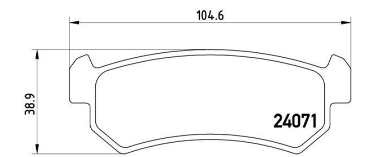 Гальмівні колодки дискові P10 001 - зображення 2