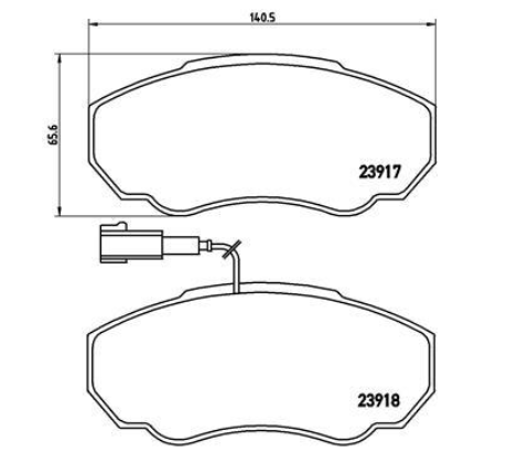 Гальмівні колодки дискові P23 091 - зображення 2