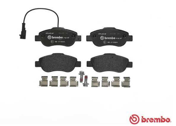 Гальмівні колодки дискові P23 107 - зображення 2