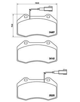 Гальмівні колодки дискові P23 139 - зображення 2