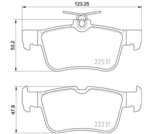 Гальмівні колодки дискові P24 175 - зображення 2