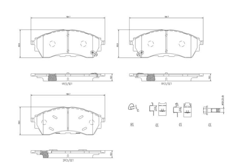 Гальмівні колодки дискові P24 225 - зображення 2