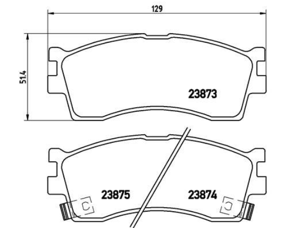 Гальмівні колодки дискові P30 016 - зображення 2