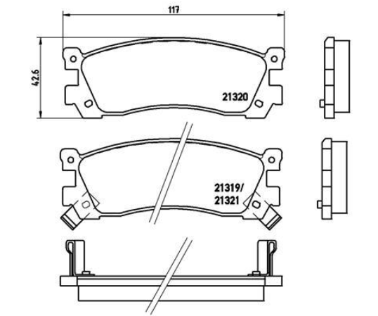 Гальмівні колодки дискові P49 025 - зображення 2