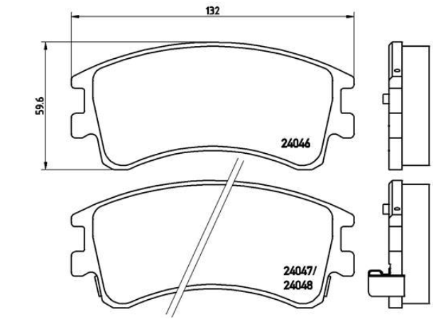 Гальмівні колодки дискові P49 032 - зображення 2