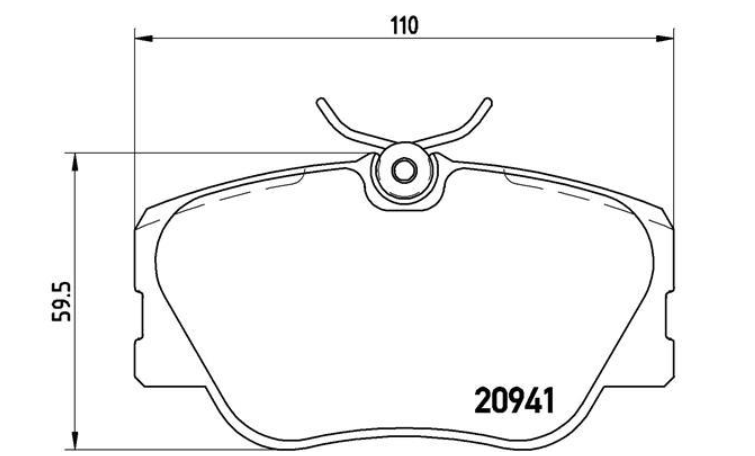 Гальмівні колодки дискові P50 008 - зображення 2