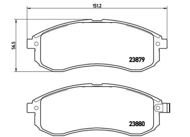Гальмівні колодки дискові P54 033 - зображення 2