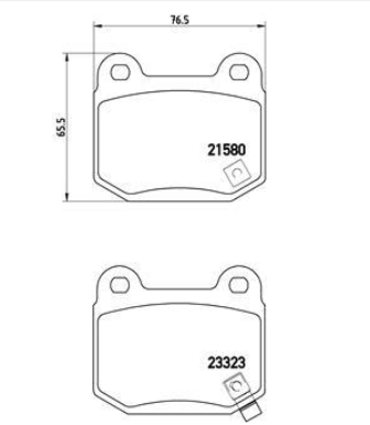 Гальмівні колодки дискові P56 058 - зображення 2