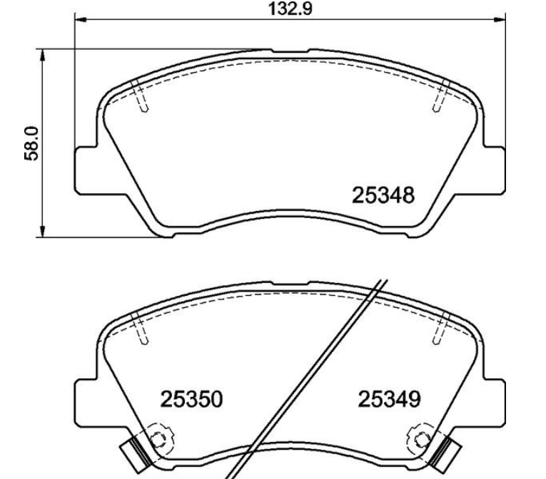 Гальмівні колодки дискові P30 122 - зображення 2