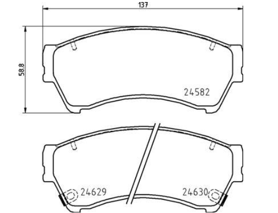 Гальмівні колодки дискові P49 060 - зображення 2