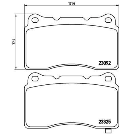 Гальмівні колодки дискові P54 039 - зображення 2