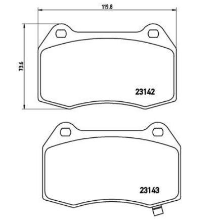Гальмівні колодки дискові P56 047 - зображення 2