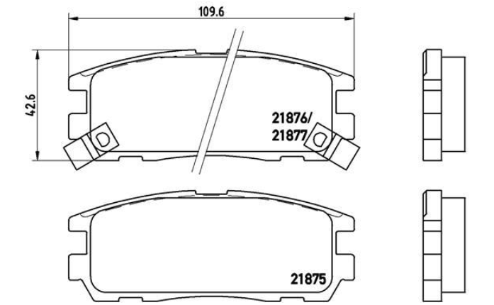 Гальмівні колодки дискові P59 021 - зображення 2