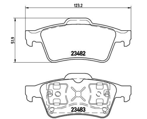 Гальмівні колодки дискові P59 044 - зображення 2