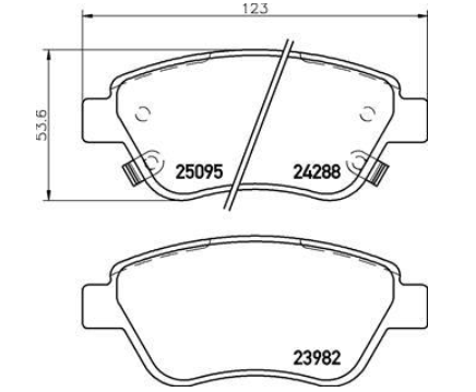 Гальмівні колодки дискові P59 081 - зображення 2