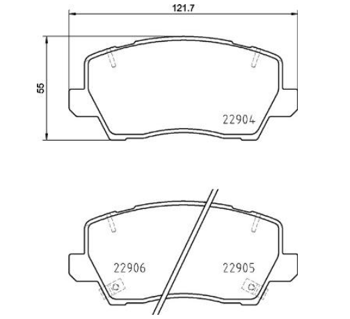 Гальмівні колодки дискові P30 114 - зображення 2