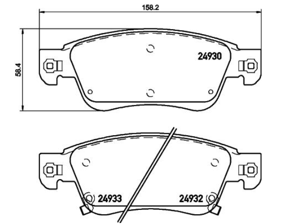 Гальмівні колодки дискові P56 080 - зображення 2