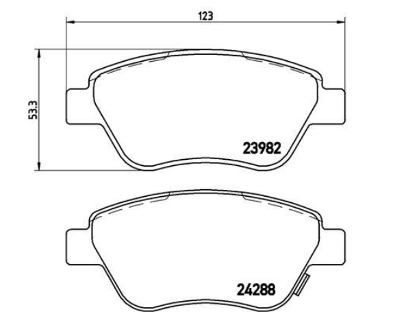 Гальмівні колодки дискові P59 051 - зображення 2