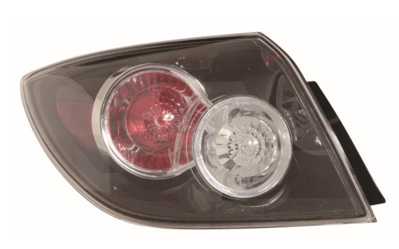 фонарь задний левый, без патрона наружный (черн.) H/B 06-