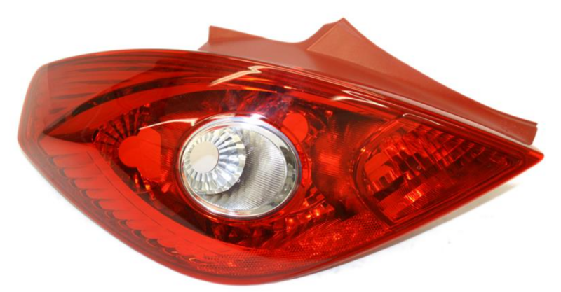 OLCOR D ліхтарь задний лів., с патроном, 3-дв.