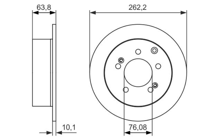 Гальмівний диск 0986479061 - зображення 2