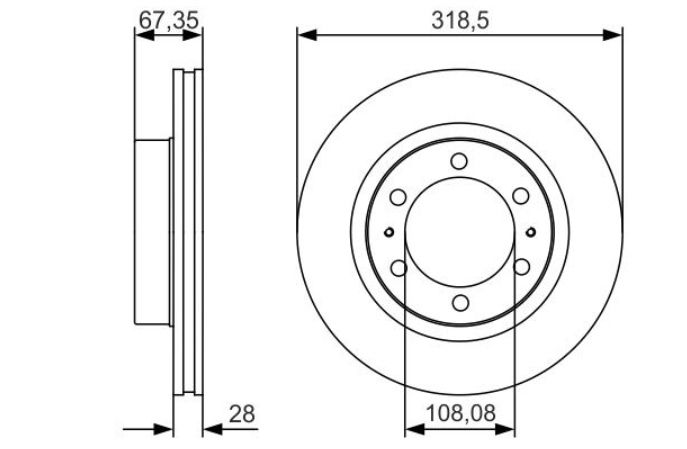 Гальмівний диск 0986479R46 - зображення 2
