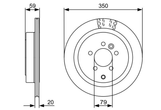 Гальмівний диск 0986479492 - зображення 2