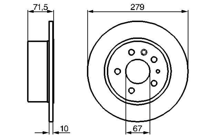 Гальмівний диск 0986478199 - зображення 2