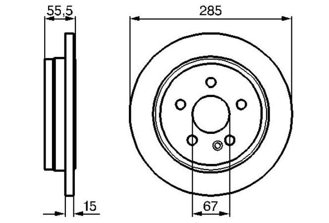 Гальмівний диск 0986478469 - зображення 2